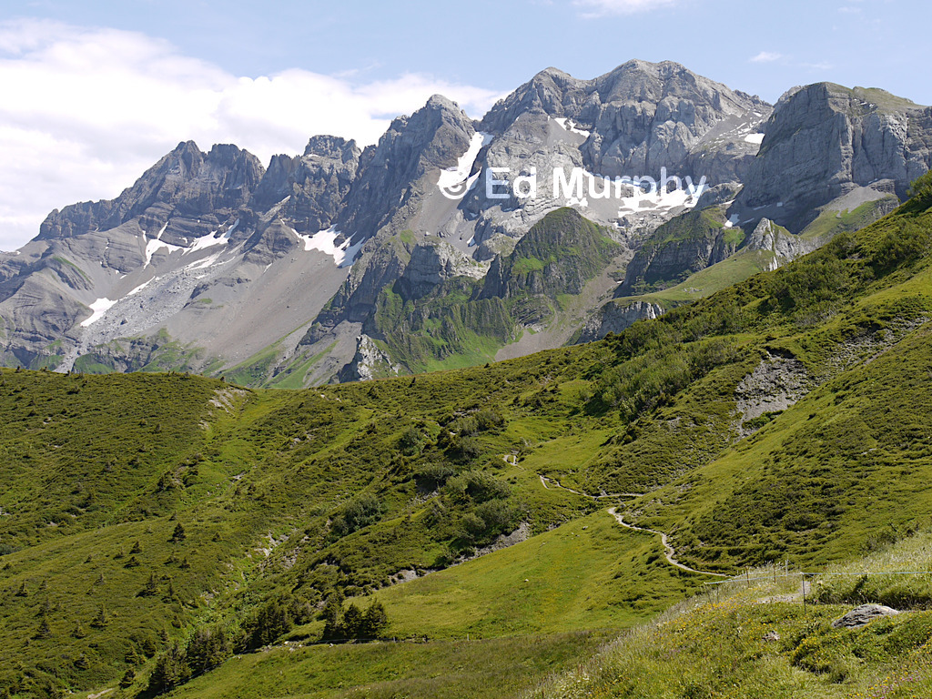 The Dents Blanches on the Swiss-French border