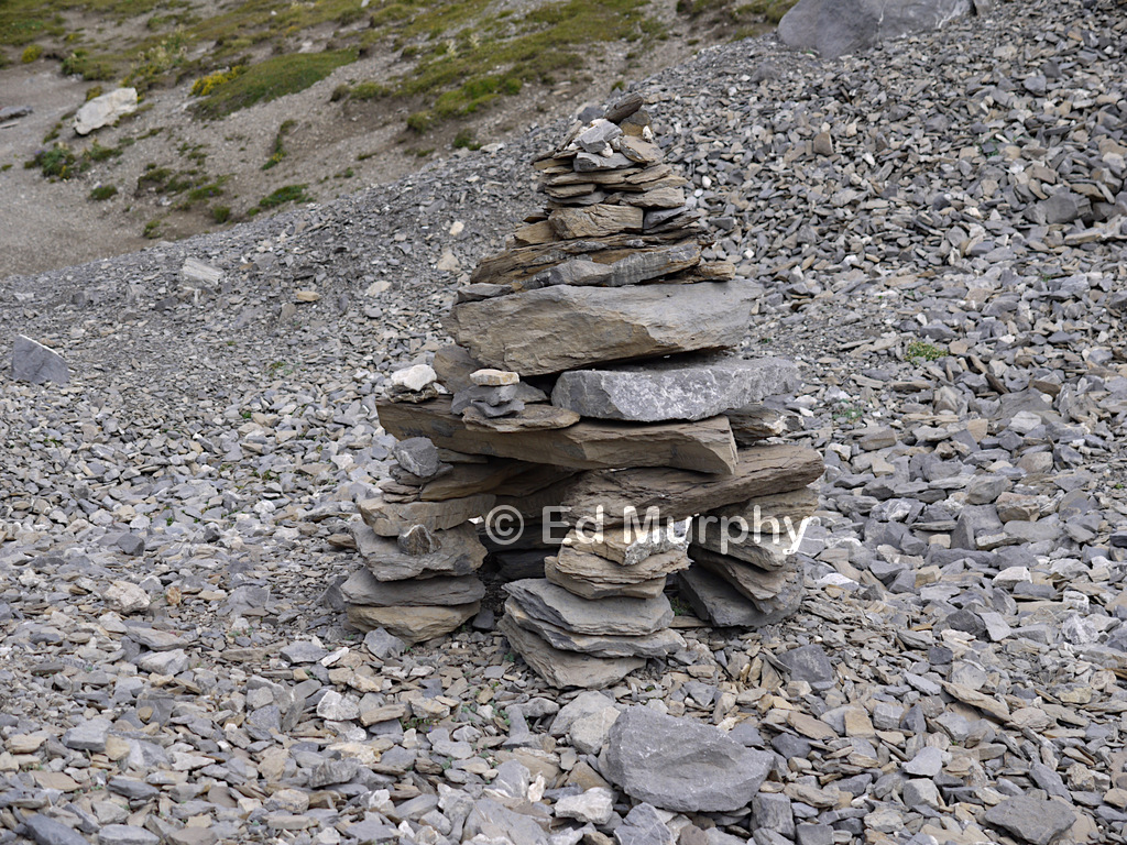Cairn art at the L&auml;mmeren Hut