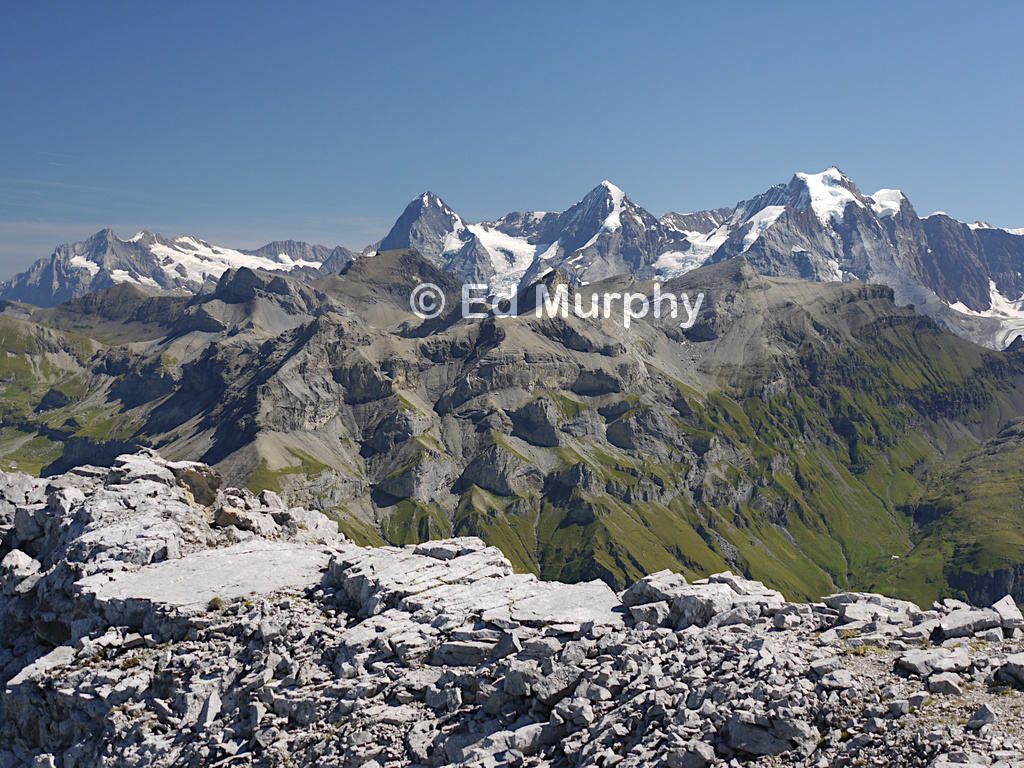 Eiger, M&ouml;nch and Jungfrau from the &Auml;rmighorn