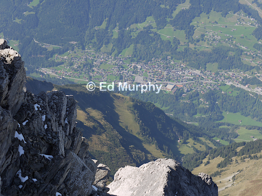 Champ&eacute;ry from the Haute Cime of the Dents du Midi