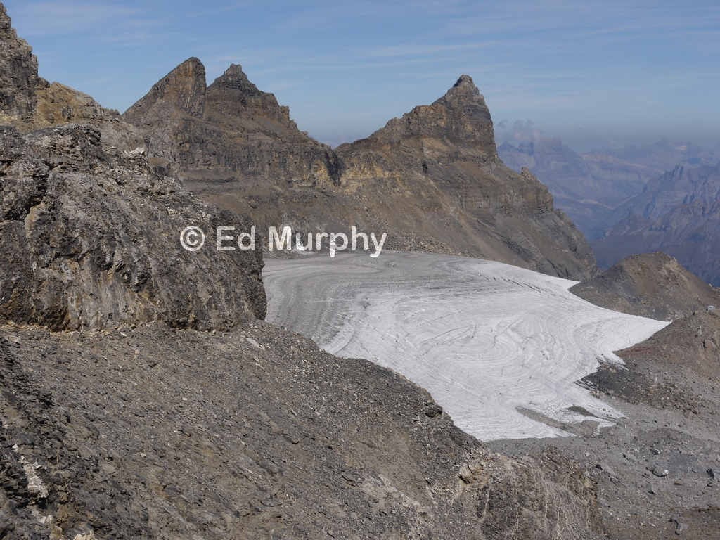 The Dents du Midi and the Plan Nev&eacute; glacier