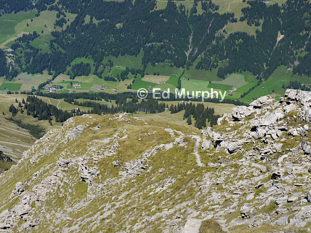 The Turbach Valley from the ascent of the Giferspitz
