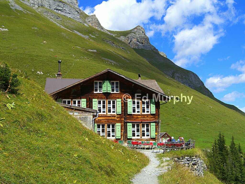 The Obersteinberg Hotel in the upper Lauterbrunnen Valley