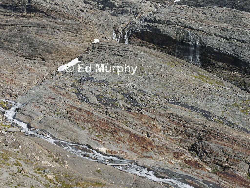 Melt streams from the Chaltwasser Glacier