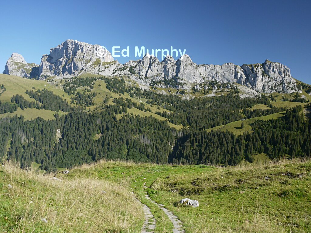 The Dent de Savigny (left of centre)