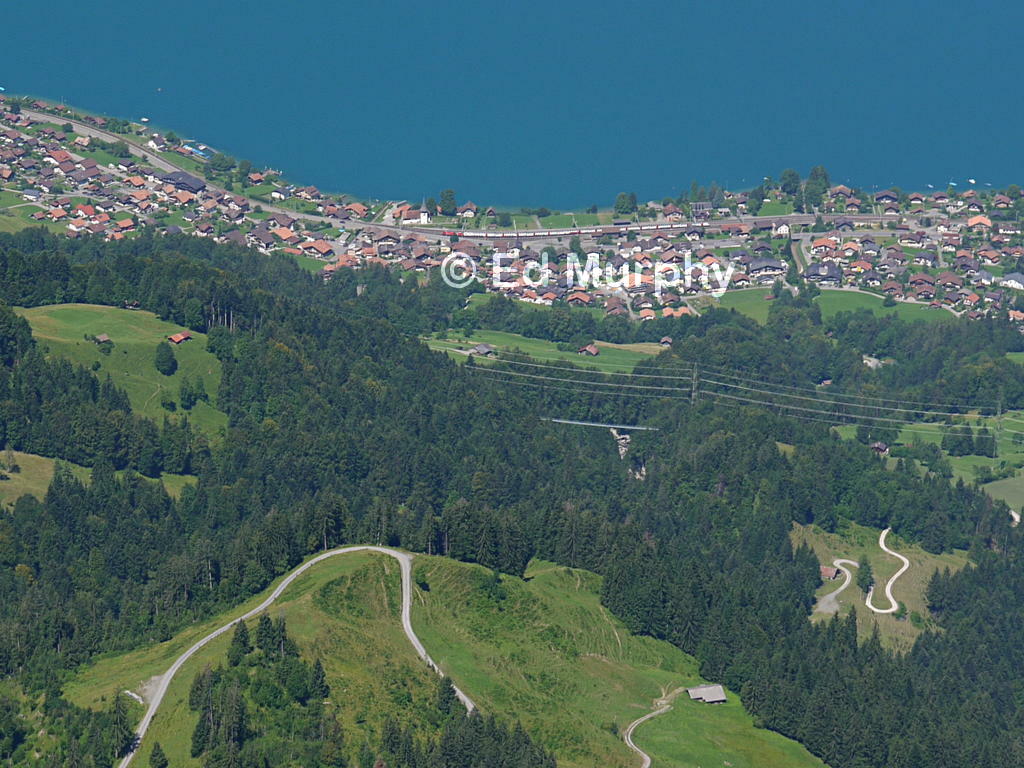 Leissigen Village from the summit of the Morgenberghorn