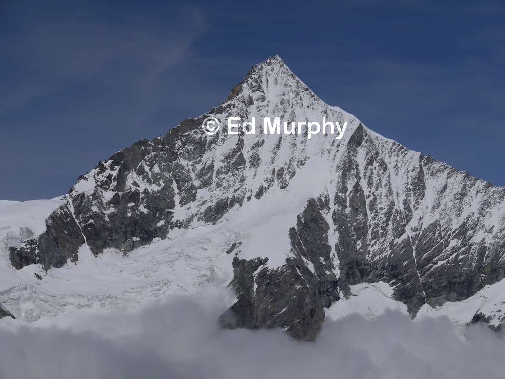 The Weisshorn from the summit of the Mettelhorn