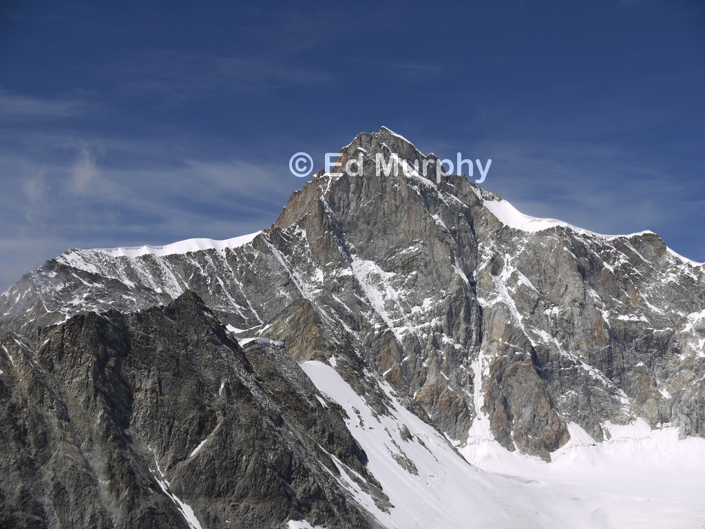 The Zinalrothorn from the summit of the Mettelhorn