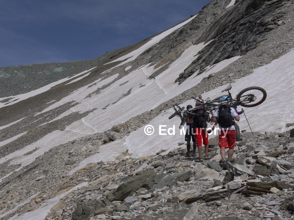 A different mode of transport below the Furggji saddle