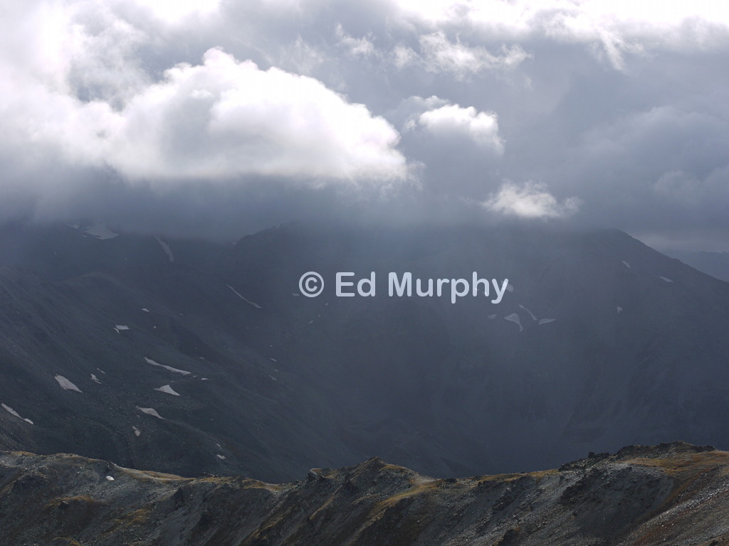 Afternoon gloom on the Dreizehntenhorn