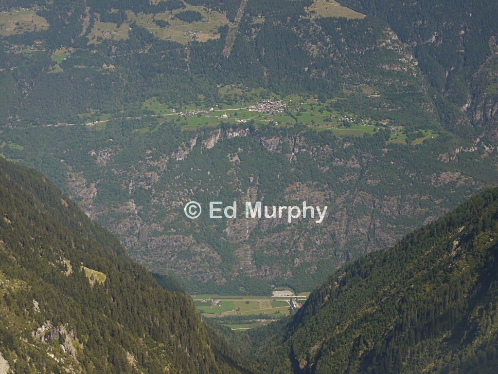 View from the Madom Gr&ouml;ss across the Leventina to Sobrio village