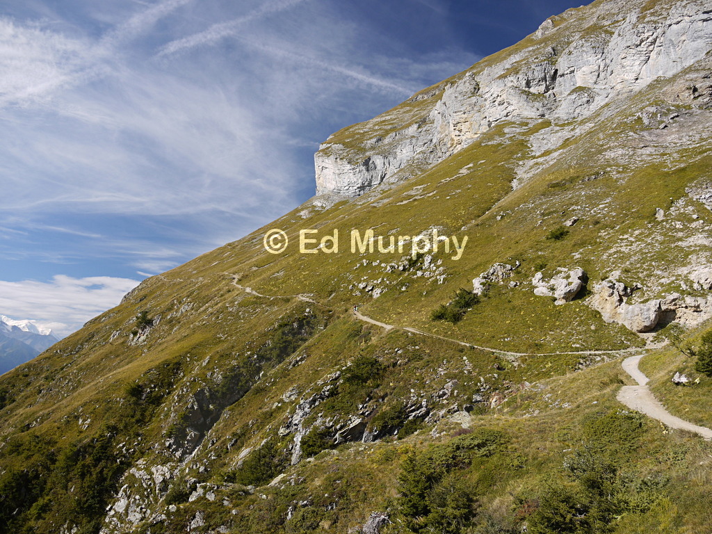 The path along the base of the Grand Chavalard