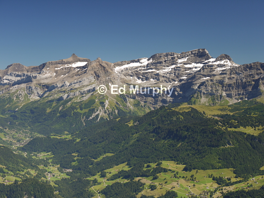 The Oldenhorn and Les Diablerets Peak from the Tour de Mayen
