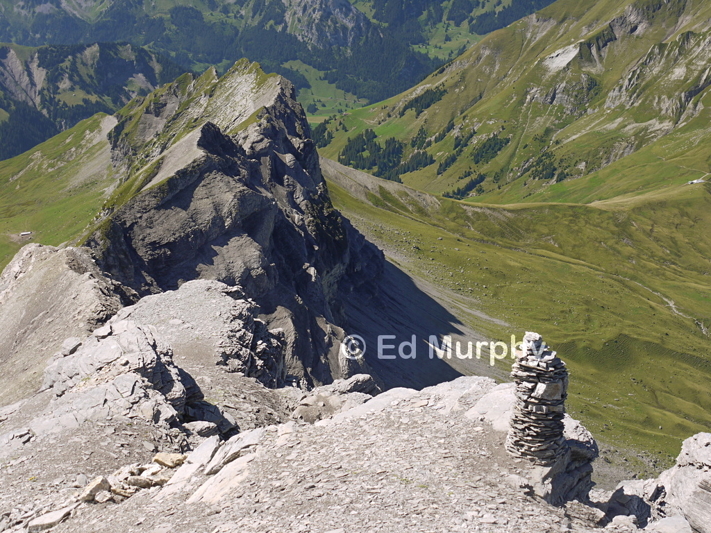 The Schwalmeren's demoted summit cairn