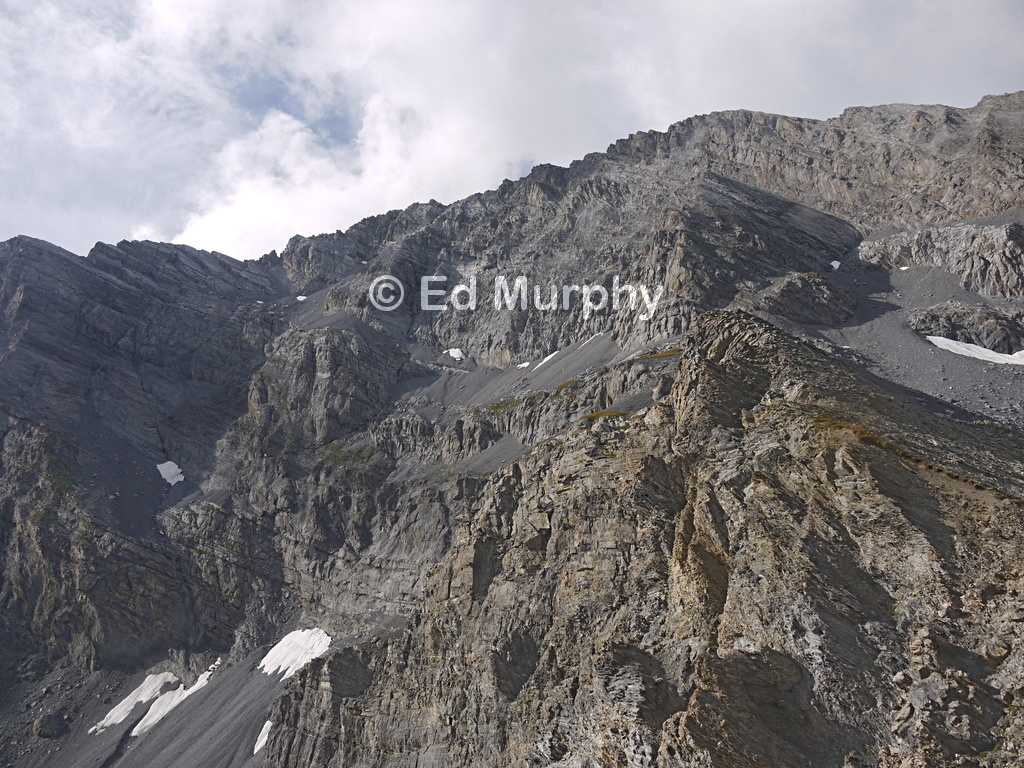 The south face of the Grand Muveran from the Rambert Hut