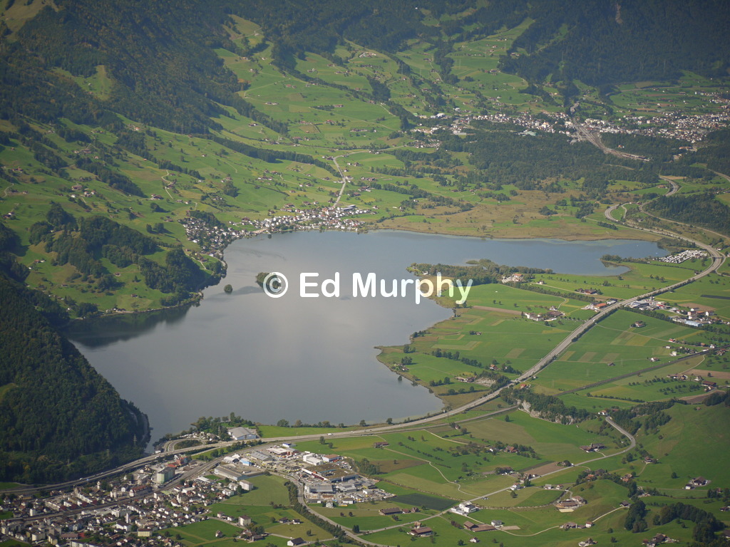 The Lauerzersee seen from the Gross Mythen