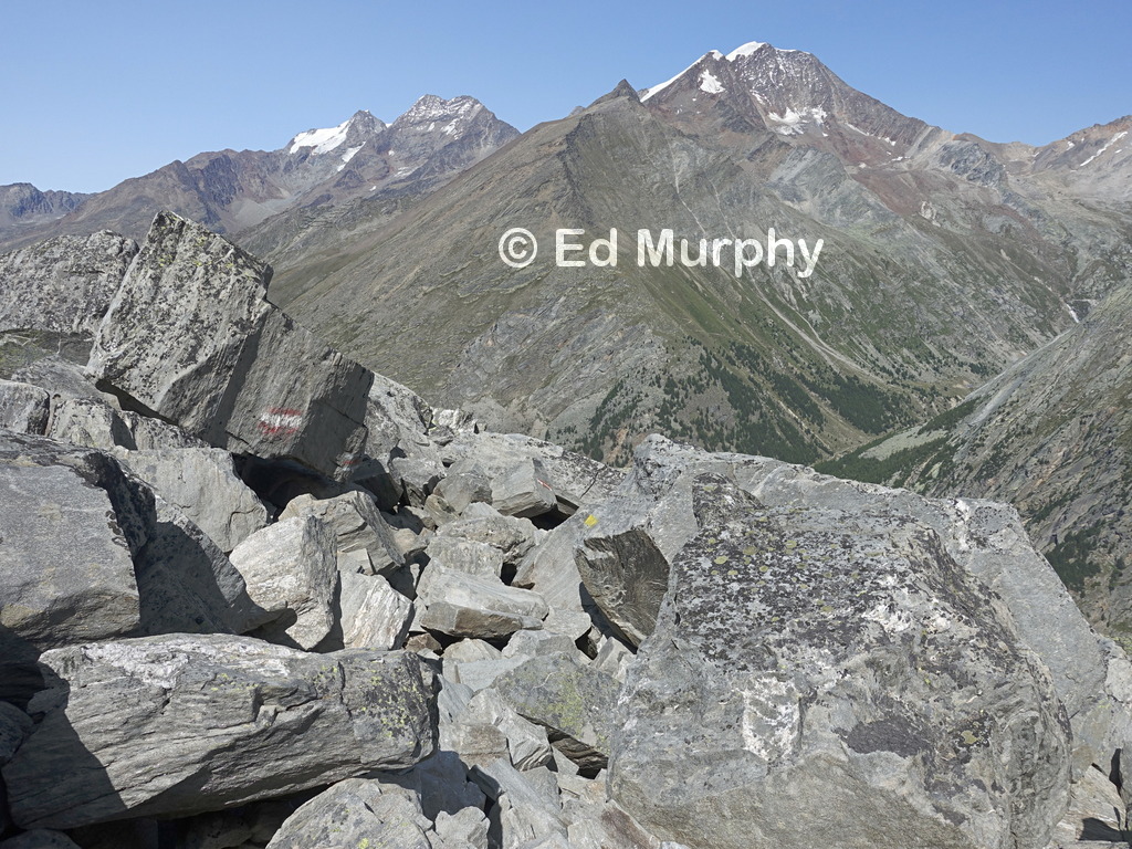 The Plattjen rockslide and the Weissmies Range