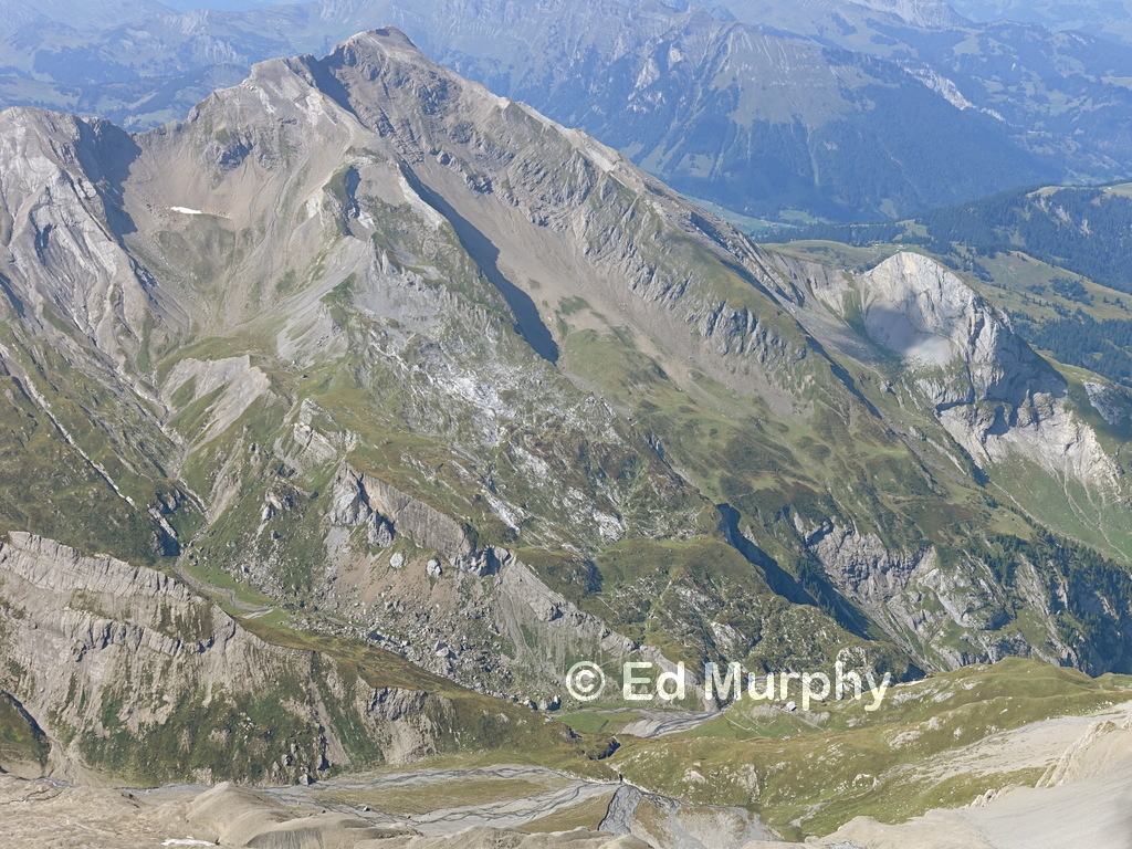 The Spitzhorn and the Gelten Hut seen from the Wildhorn summit