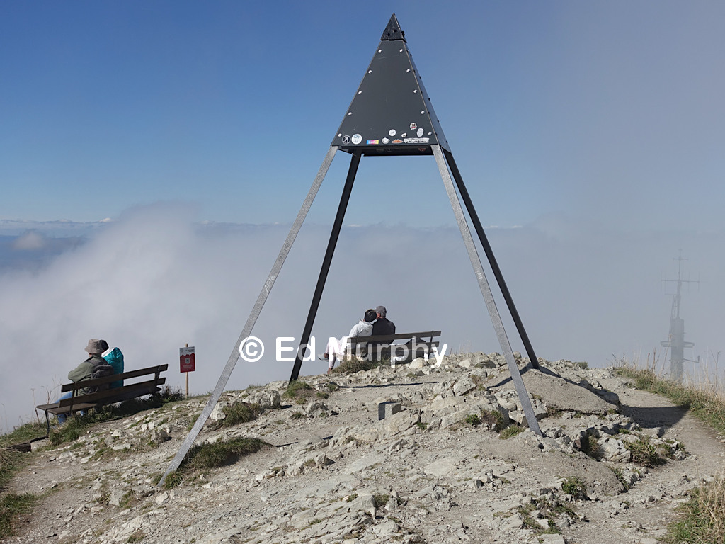 The Mol&eacute;son summit with lightning shelter and tourist facilities